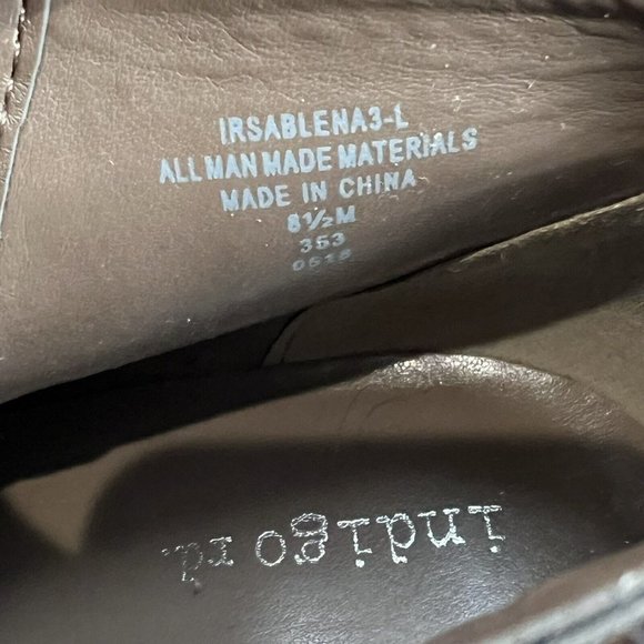 INDIGO rd Sablena Laser Cut Booties Size 8.5 Brown Ankle Buckle‎ Heel Boots - Picture 7 of 8